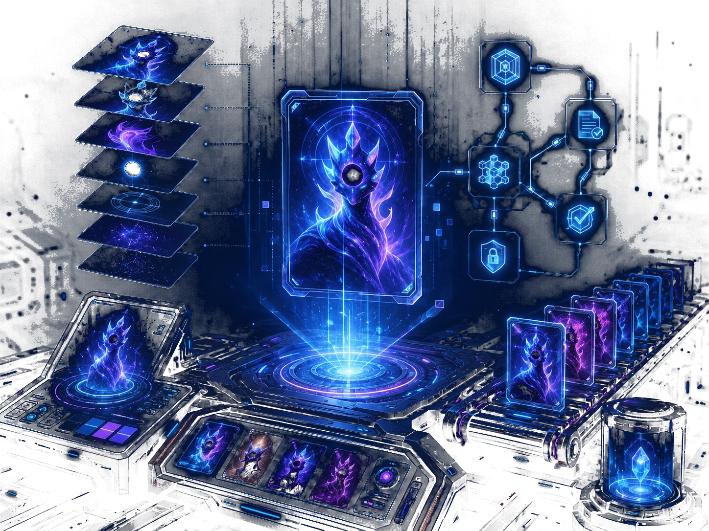 NFT创作和铸造系统视觉图